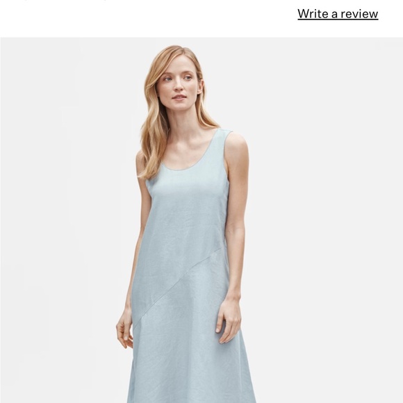 Eileen Fisher organic handkerchief linen dress - Picture 1 of 11